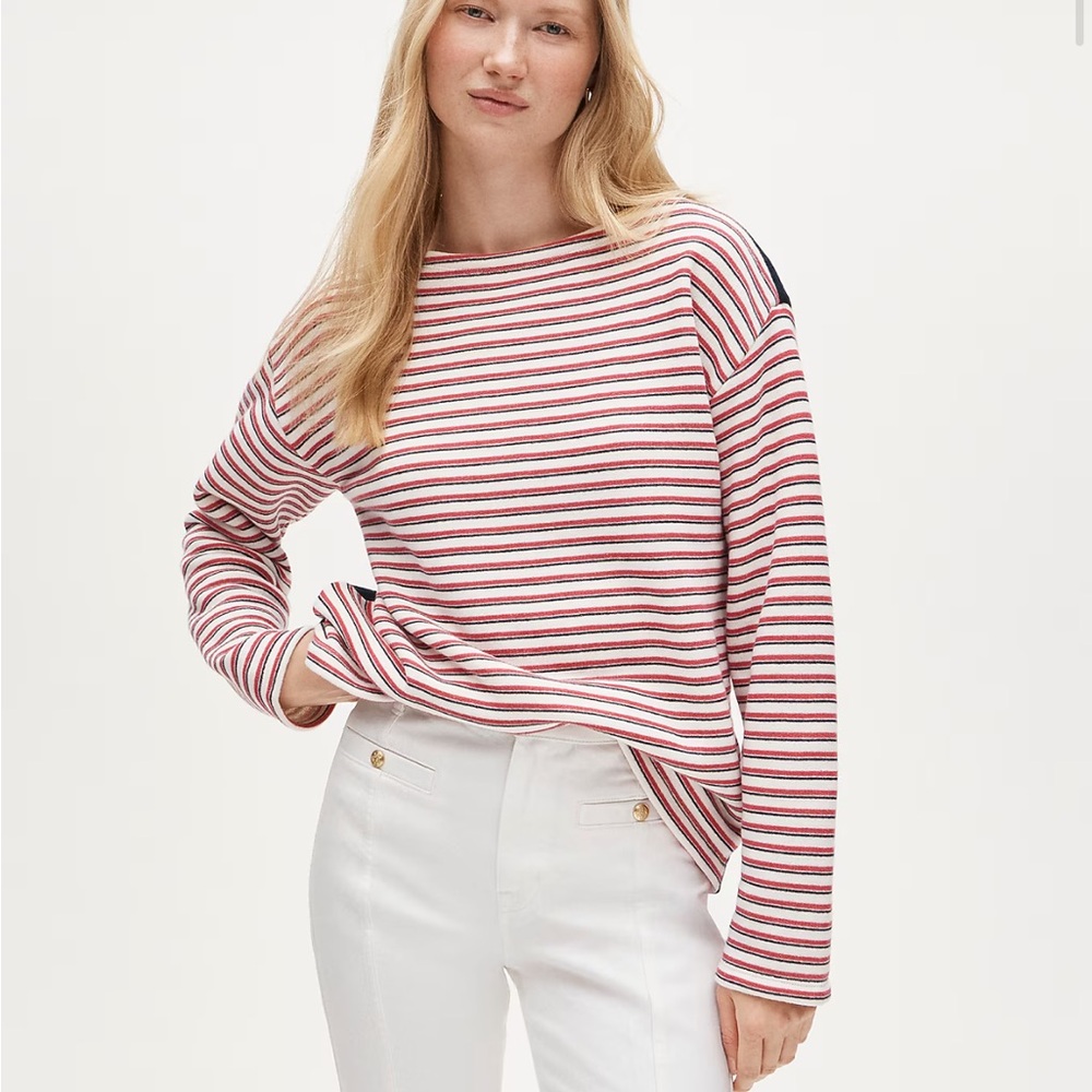 NWT Heritage Terry Striped sweatshirt